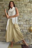 Arbi Gingham Pocket Culotte Pant Mustard
